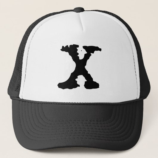 Buchstabe X Truckerkappe (Vorderseite)