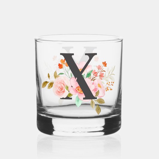 Buchstabe X Whiskyglas (Vorderseite)