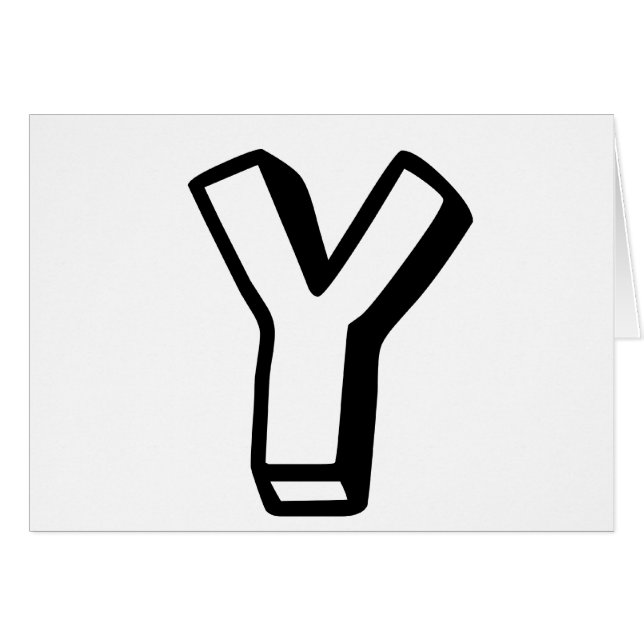 Buchstabe Y (Vorderseite (Horizontal))