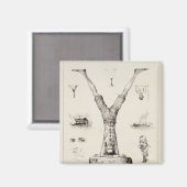 Buchstabe Y aus einem Buchstaben Magnet (Vorderseite/Rückseite)