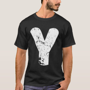 Buchstabe Y Großer Großbuchstabe Alphabet Monogram T-Shirt