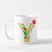 Buchstabe y in Blume Kaffeezubereitung Tasse (Links)