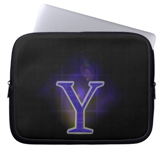 Buchstabe Y Laptopschutzhülle (Vorderseite)