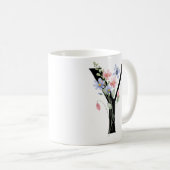 Buchstabe Y mit Blumen Kaffeetasse (VorderseiteRechts)