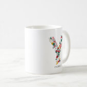Buchstabe Y | Monogramm-I-Tasse für den Blasenbrie Kaffeetasse (VorderseiteRechts)