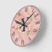 Buchstabe Y Runde Wanduhr (Winkel)