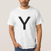 Buchstabe Y T-Shirt (Vorderseite)