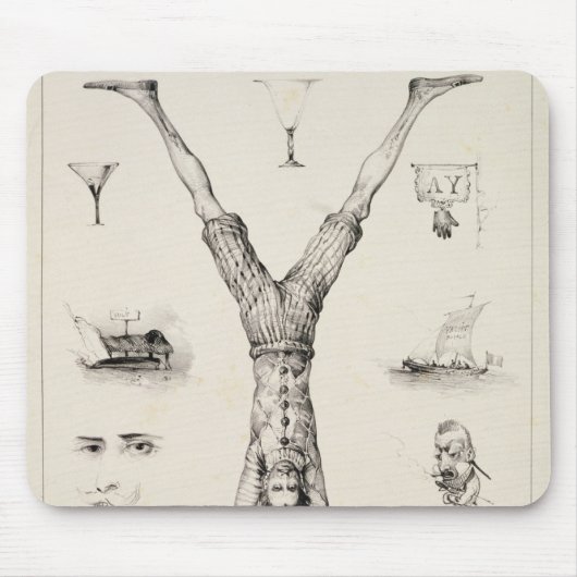 Buchstabe Y von einer Alphabetzündkapsel Mousepad (Vorne)