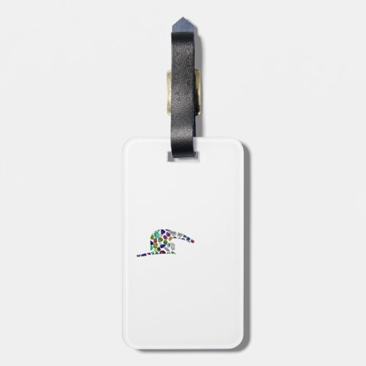 Buchstabe 'YOD' Gepäckanhänger (Rückseite vertikal)