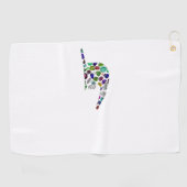 Buchstabe 'YOD' Golfhandtuch (Horizontal)