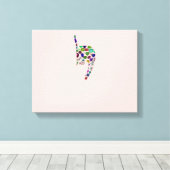 Buchstabe 'YOD' Leinwanddruck (Insitu (Holzboden))