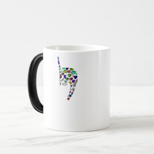 Buchstabe 'YOD' Verwandlungstasse (Vorderseite Links)