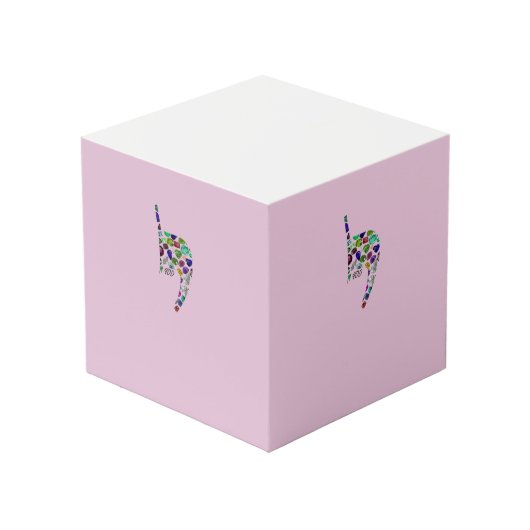 Buchstabe 'YOD' Würfel (Vorderseite Schrägansicht)