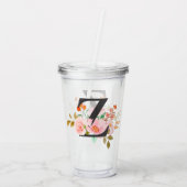 Buchstabe Z Acryltrinkbecher (Rückseite)
