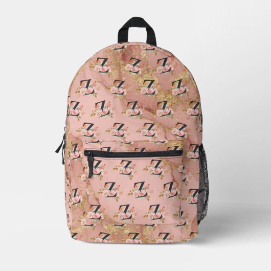 Buchstabe Z Bedruckter Rucksack (Vorderseite)