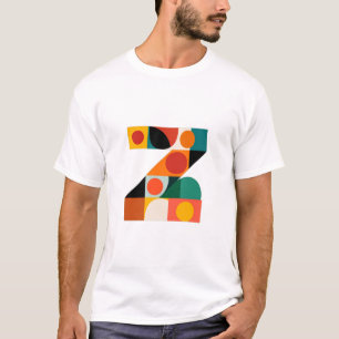 Buchstabe Z – Farbblock-modernes Monogramm auf Oli T-Shirt
