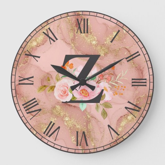 Buchstabe Z Große Wanduhr (Vorderseite)