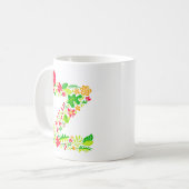 Buchstabe z in Blume Kaffeemaschine Tasse (Vorderseite Links)