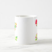 Buchstabe z in Blume Kaffeemaschine Tasse (Mittel)