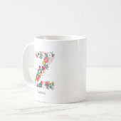 Buchstabe Z | Monogramm-I-Tasse für den Blasenbrie Kaffeetasse (Vorderseite Links)
