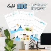 Buchstabe Z Nachspurposter für Kinder Poster