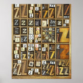 Buchstabe Z Poster (Vorne)