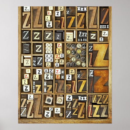 Buchstabe Z Poster (Vorne)