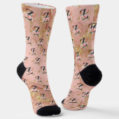 Buchstabe Z Socken (Gewinkelt)
