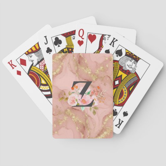 Buchstabe Z Spielkarten (Rückseite)