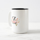 Buchstabe Z Zweifarbige Tasse (Vorderseite Links)