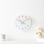 Buchstabe-Zahlen Runde Wanduhr (Zuhause)