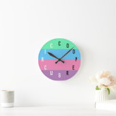 Buchstabe-Zahlen Runde Wanduhr (Zuhause)