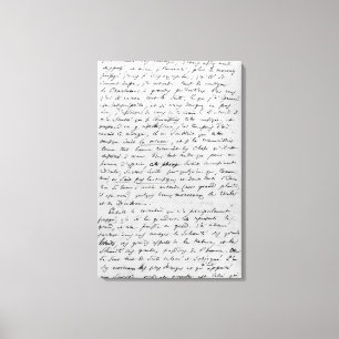 Buchstabe zu Richard Wagner am 17. Februar 1860 Leinwanddruck