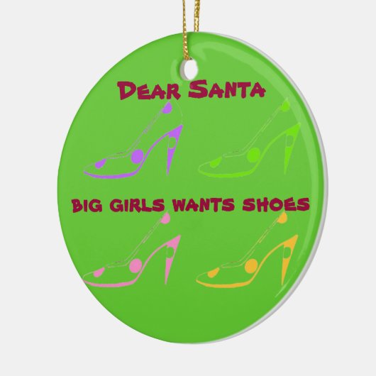 Buchstabe zu Sankt für Frauen, die Liebe beschuht Keramik Ornament (Links)