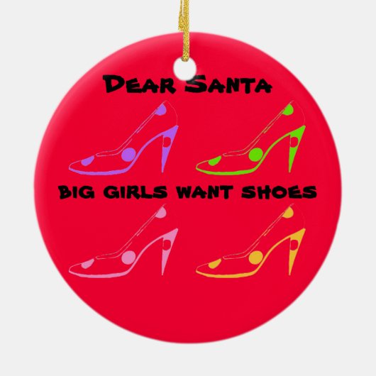 Buchstabe zu Sankt für Frauen, die Liebe beschuht Keramik Ornament (Hinten)