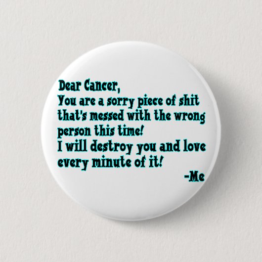 Buchstabe zum Krebs Button (Vorderseite)