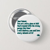 Buchstabe zum Krebs Button (Vorne & Hinten)