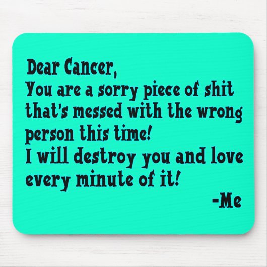 Buchstabe zum Krebs Mousepad (Vorne)