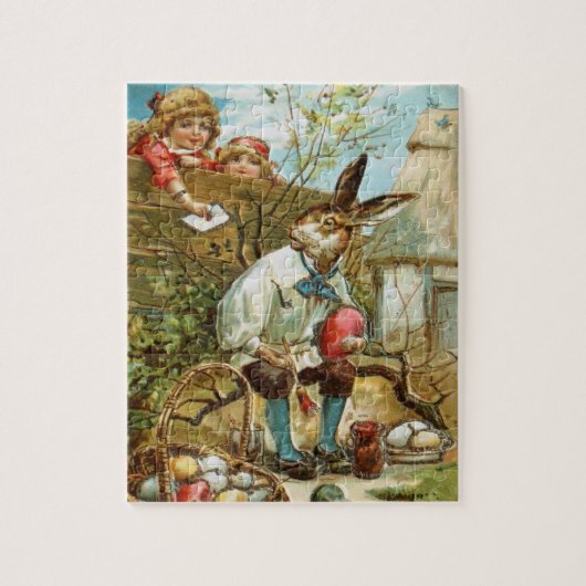 Buchstabe zum Osterhasen-Puzzlespiel Puzzle (Vertikal)