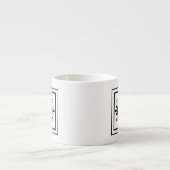 Buchstabeg-Monogrammespresso-Tasse Espressotasse (Vorderseite)