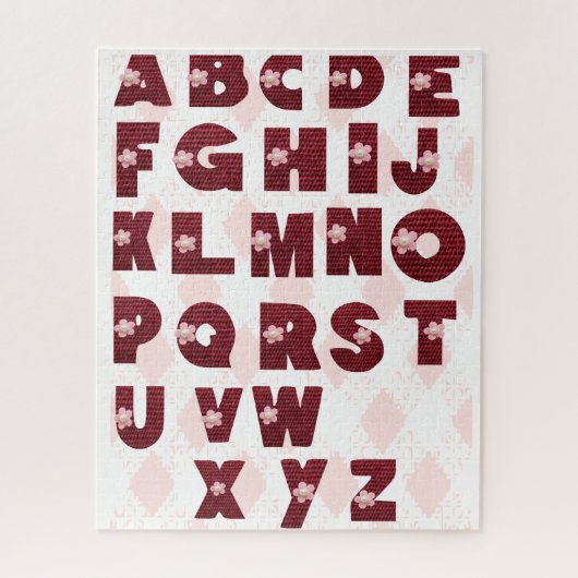 Buchstaben A bis Z Puzzle (Vertikal)