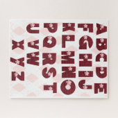 Buchstaben A bis Z Puzzle (Horizontal)