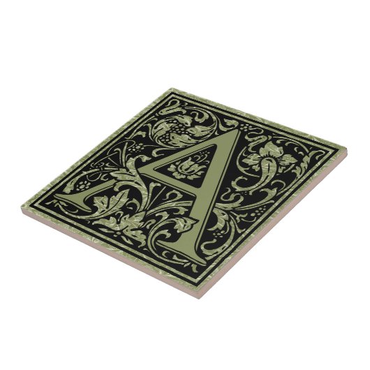 Buchstaben A Monogramm Fliese (Seite)