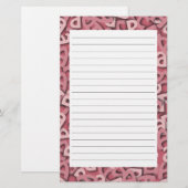 Buchstaben a, rosa briefpapier (Vorne/Hinten)