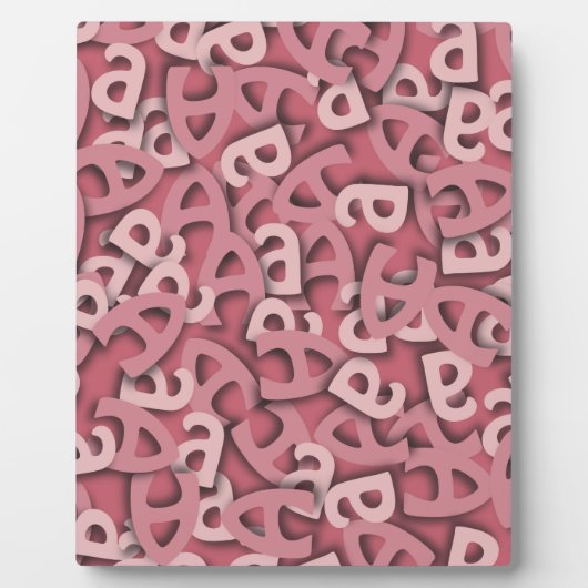 Buchstaben a, rosa fotoplatte (Vorderseite)