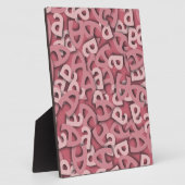 Buchstaben a, rosa fotoplatte (Seite)