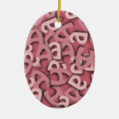 Buchstaben a, rosa keramikornament (Vorne)