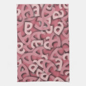Buchstaben a, rosa küchentuch (Vertikal)