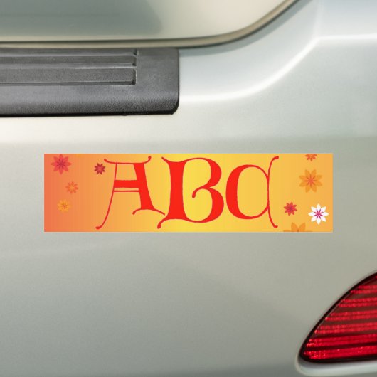 Buchstaben ABC Autoaufkleber (Auf Auto)