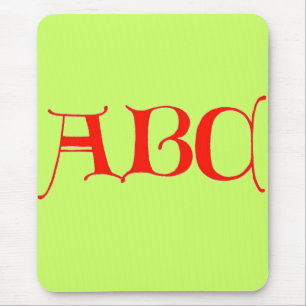 Buchstaben ABC-Maus-Pad Mousepad